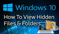 Windows 10 Tutorial - How To View Hidden Files & Folders Hindi