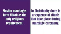 Difference between Muslim and Christian Marriages - Muslim VS  Christian Marriages