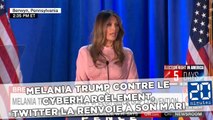 Melania Trump dénonce le cyber-harcèlement, Internet ressort les tweets de son mari