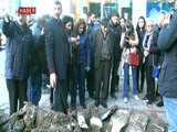 Belediye kazısında 300 yıllık mezar taşları çıktı