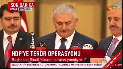 Başbakan Yıldırım'dan Diyarbakır saldırısı açıklaması