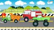 Pelleteuse pour bébés et Camion - Voitures de construction - Dessins animés pour enfants