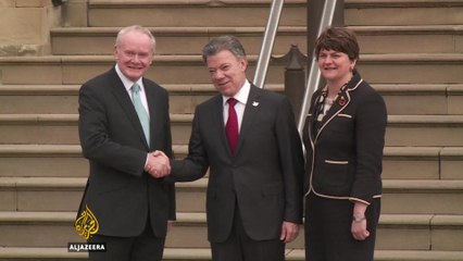 Colombia's Santos on three-day visit to UK