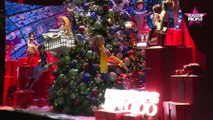 Uma Thurman inaugure les vitrines de Noël au Printemps