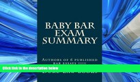 read here  Baby Bar Exam Summary: Authors of 6 published bar essays !!!!!!