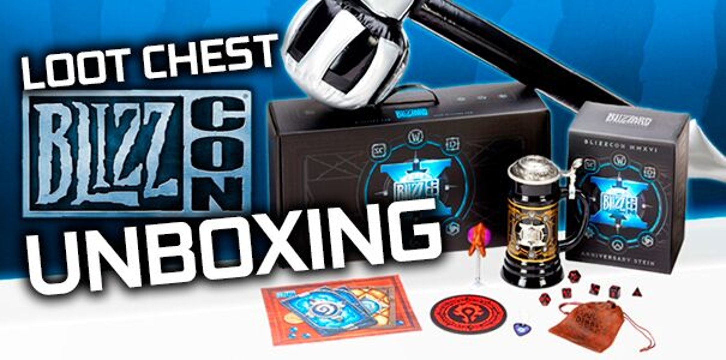 Unboxing loot chest BlizzCon 2016