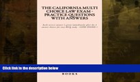 read here  The California Multi Choice law Exam - Practice Questions With Answers: Each correct