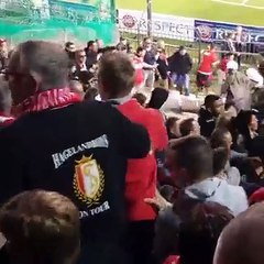 Panathinaikos - Standard: politie vs fans