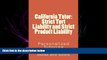 FULL ONLINE  California Tutor: Strict Tort Liability and Strict Product Liability: Personalized