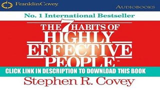 Best Seller The 7 Habits of Highly Effective People: Powerful Lessons in Personal Change Free Read