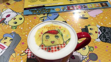 ふなっしー　カフェラテ