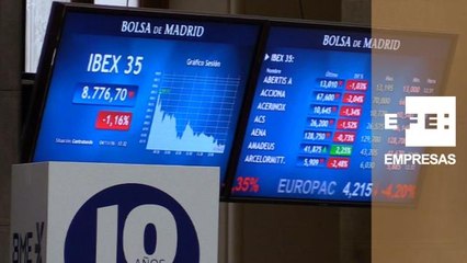 La Bolsa española pierde los 8.800 puntos al ceder un 1,12%