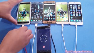 Iphone 7 vs samsung s7 vs one plus vs note 7 - Battery test