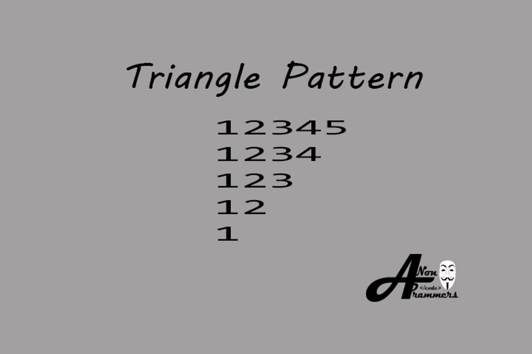 Triangle Pattern C++#22