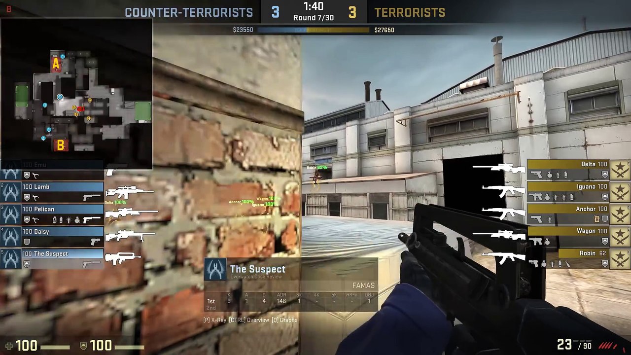 RIP KNIFE + SKINS! CS GO OVERWATCH HACKER! Funny Counter Strike Global Offensive VAC WALL HACKER