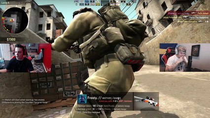 REACTING TO COD NOOB PLAYING CS GO