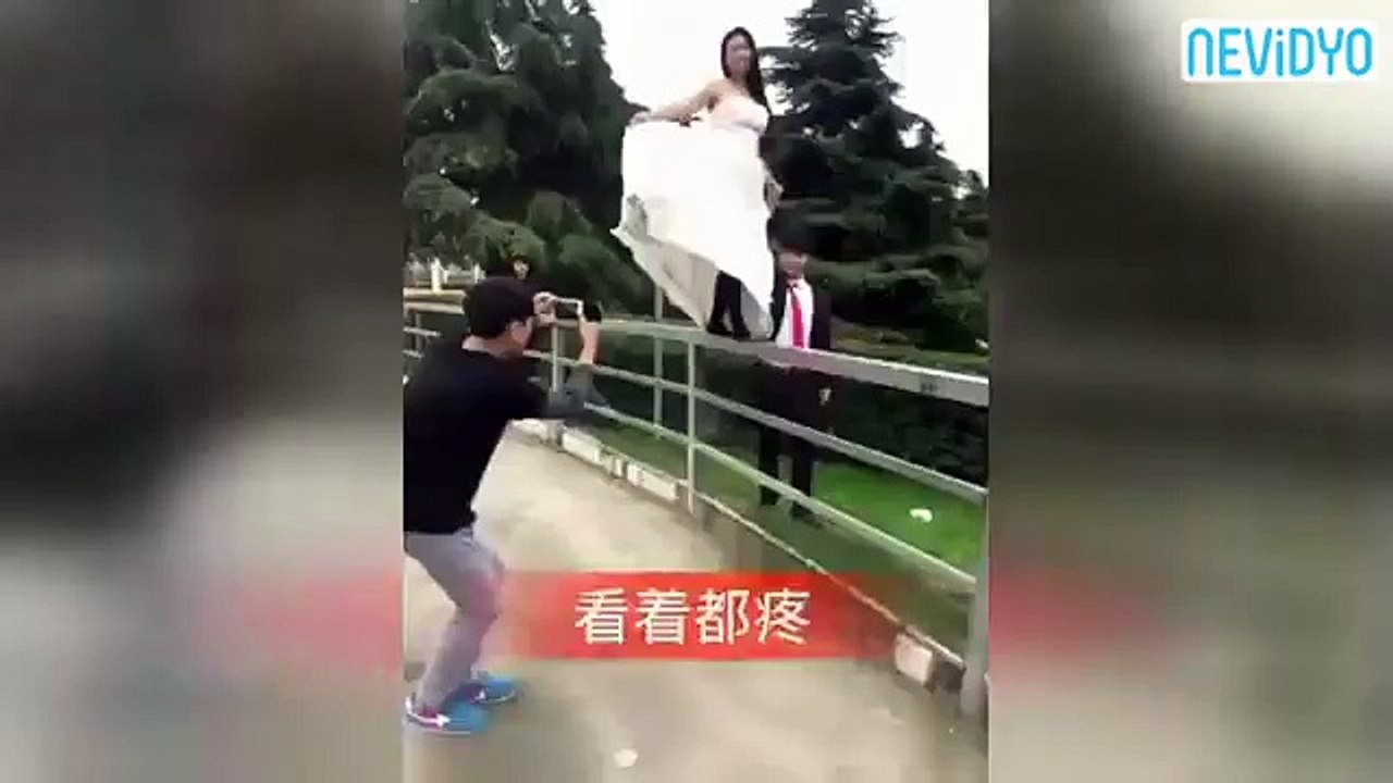 Gelinin fotoğraf fantezisi sonu oldu!