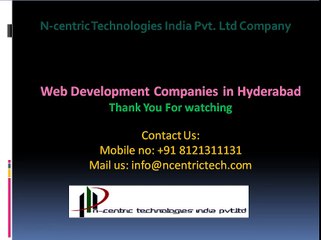 Best Web Development Companies in Hyderabad