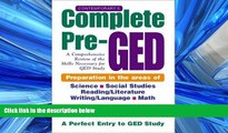 FULL ONLINE  Contemporary s Complete Pre-GED : A Comprehensive Review of the Skills Necessary for