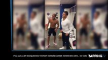 PSG : Lucas et Marquinhos tentent de faire danser Hatem Ben Arfa… en vain
