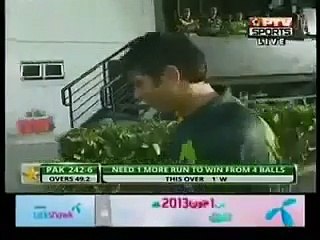 Pakistan Vs West Indies 5th ODI 2013 - Last Over & Wining Moment's