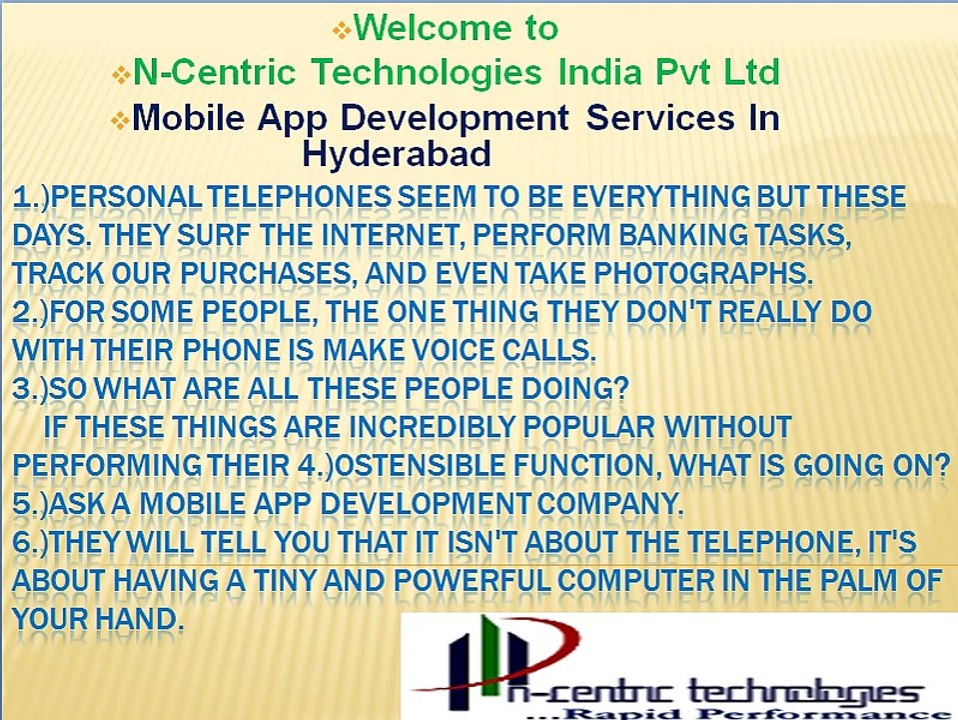 Best Mobile App Development Services in Hyderabad | Mobile app development Companies