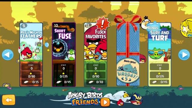 Angry Birds Red's Mighty feathers All levels (Original)