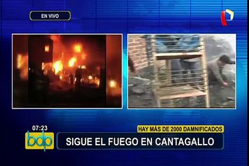 Incendio en Cantagallo: afectados serán trasladados a urbanización Martinete