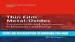 Read Now Thin Film Metal-Oxides: Fundamentals and Applications in Electronics and Energy Download
