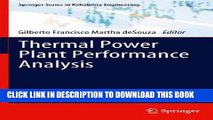 Read Now Thermal Power Plant Performance Analysis (Springer Series in Reliability Engineering)