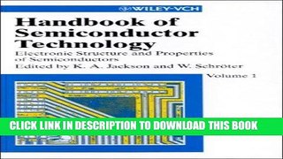 Read Now Handbook of Semiconductor Technology (2 Volume Set) PDF Book