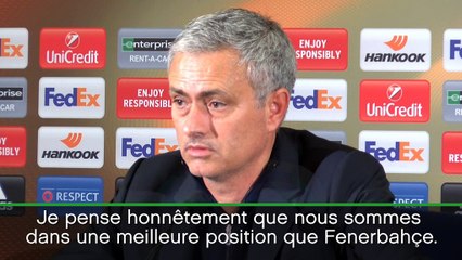 Groupe A - Mourinho : "Dans une meilleure position que Fenerbahçe "