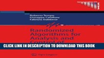 Read Now Randomized Algorithms for Analysis and Control of Uncertain Systems (Communications and