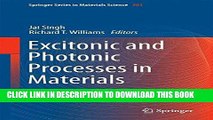 Read Now Excitonic and Photonic Processes in Materials (Springer Series in Materials Science)
