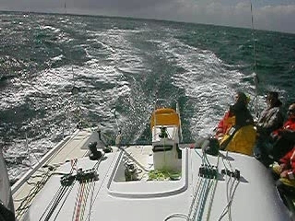 Voilier Monocoque à fond au portant