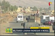 Irak: militares logran ingresar a Mosul