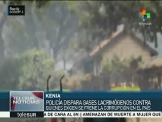 Policía de Kenia reprime protestas contra la corrupción del gobierno