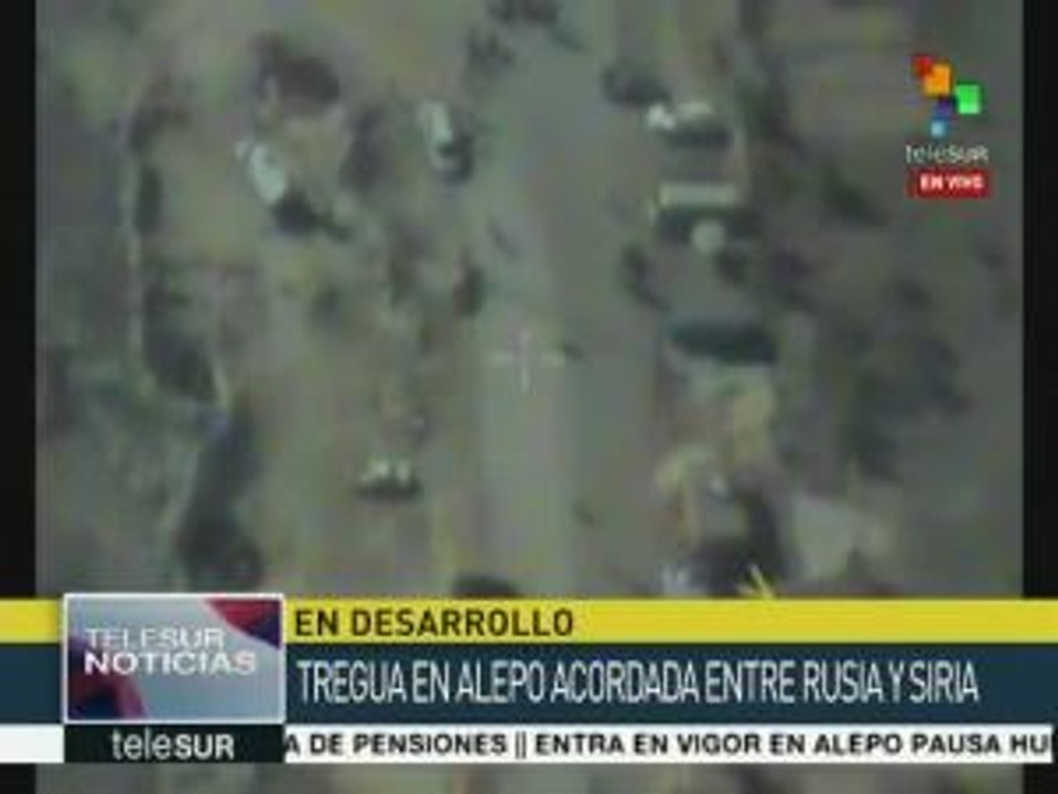 Inicia la tregua humanitaria anunciada por Siria y Rusia en Alepo