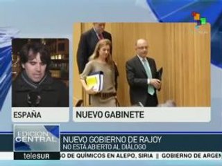 España: nuevo gobierno de Rajoy no está abierto al diálogo