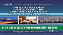 [PDF] Participatory Budgeting in the United States: A Guide for Local Governments (ASPA Series in