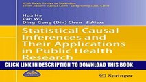 [PDF] Statistical Causal Inferences and Their Applications in Public Health Research (ICSA Book