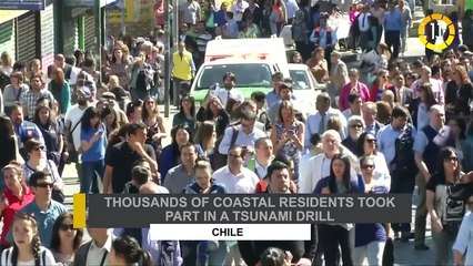 In 60 Seconds:  Chilean Coastal Residents Took Part In Tsunami Drill