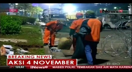 Usai Gelar Aksi Damai, Kawasan Istana Dipenuhi Sampah