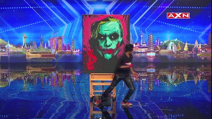 Vilas Nayak Paints Giant Portrait In 2.5 Minutes | Asia’s Got Talent Episode 5