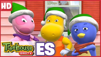 ¡Los Backyardigans son los Elfos de Acción! ¡Aquí para ayudar a Santa!