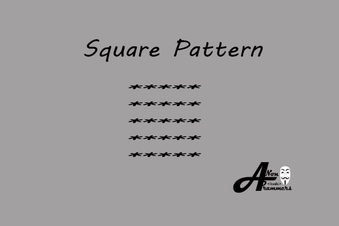 Square Pattern C++#6