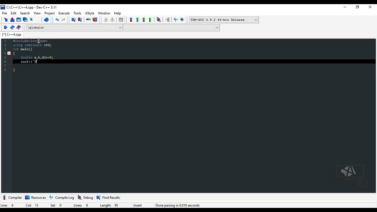 Division Program C++#4