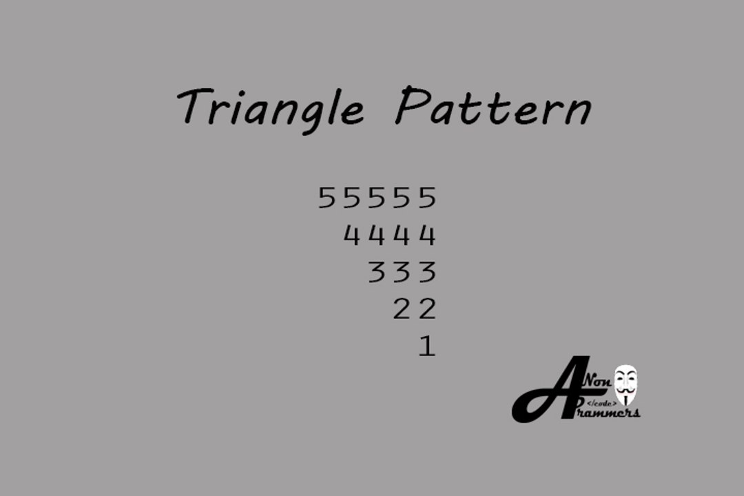 Triangle Pattern C++#35