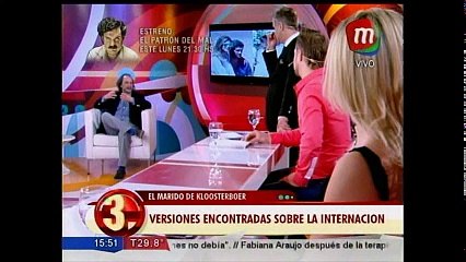 Marcela Kloosterboer habló de la internación de su marido