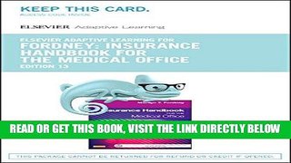 [FREE] EBOOK Adaptive Learning for Insurance Handbook for the Medical Office (Access Code), 13e
